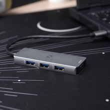Muat gambar ke penampil Galeri, 4in1 USB type C Hub 4 port Macbook (Usb c to usb a Converter) -NUHC24
