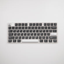 Load image into Gallery viewer, Noir White On Black Keycaps - PBT Doubleshot Cherry Profile Keycap Set
