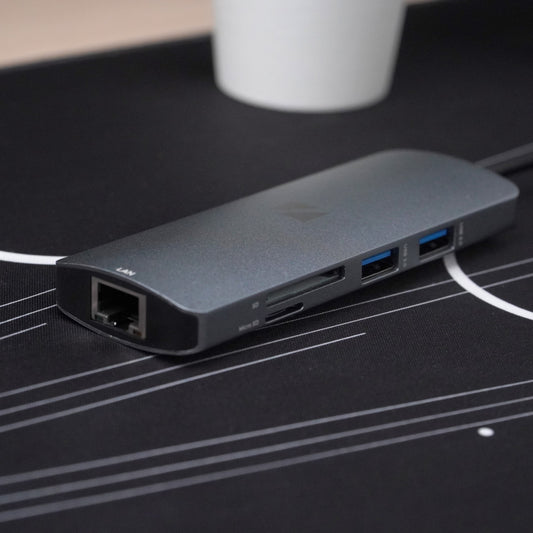 7 in 1 USB TYPE C HUB TO HDMI 4K USB 3.0 FAST CHARGING MACBOOK - NUHC17