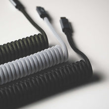 Load image into Gallery viewer, Noir Type-C Coiled Cable YC8 Aviator
