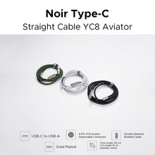 Load image into Gallery viewer, Noir Type-C Straight Cable YC8 Aviator
