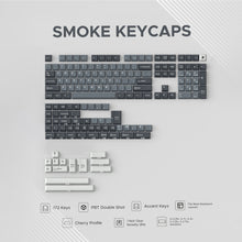 Load image into Gallery viewer, Noir Smoke Keycaps - PBT Doubleshot Cherry Profile Keycap Set

